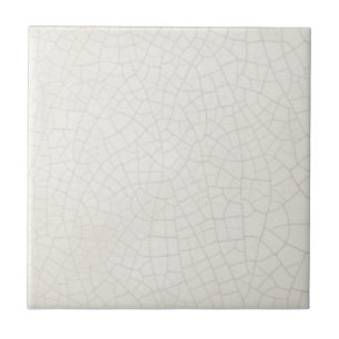 Antique Crazed Look Solid White 4.5 and 6" Repro Tile