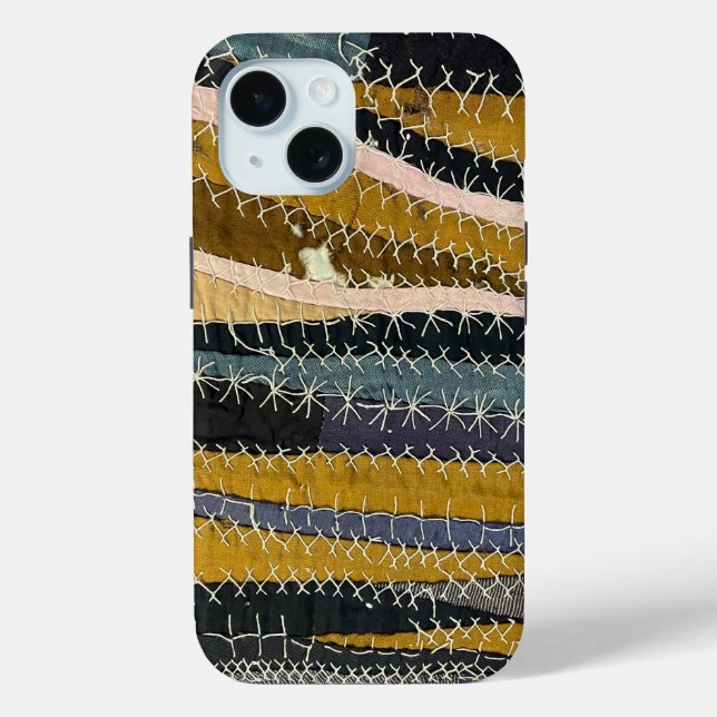 Antique Crazy Quilt phone case (Back)