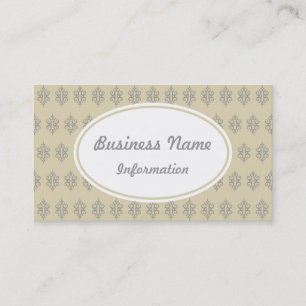 Antique Cream Lace Business Card