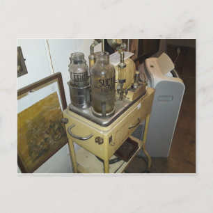 antique creepy doctor equipment Postcard