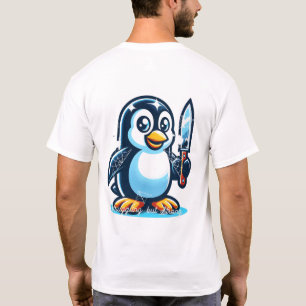 Antique culture and a cute penguin printed design T-Shirt