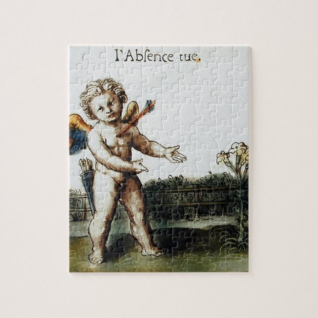 Antique Cupid Love Missing You Otto Van Veen Jigsaw Puzzle (Vertical)