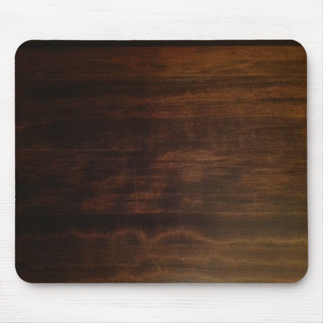 Antique Dark Wood Design Mouse Mat (Front)