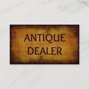 Antique Dealer Business Card