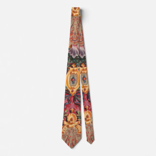 Antique Decorative French Floral Pattern Tie