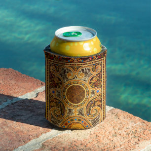 Antique Decorative Italian Gemstone Pattern Can Cooler