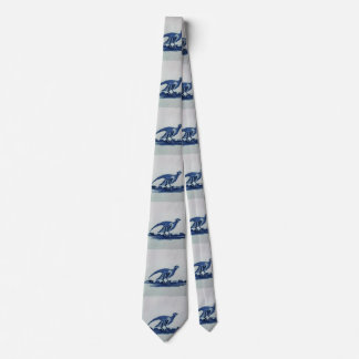 Antique Delft Blue Tile - Grouse in the Grass Tie