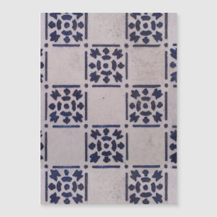 Antique Delft Tile Blue: Classic Dutch Art Pattern