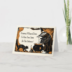 Antique Design Halloween Card