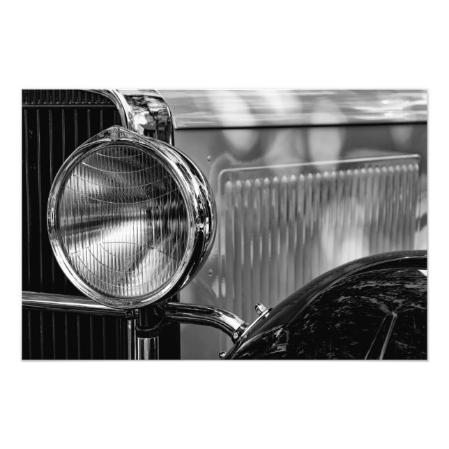 Antique Detail - In Black And White Photo Print (Front)