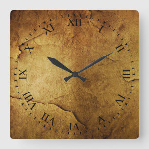 Antique Distressed Roman Face Wall Clock