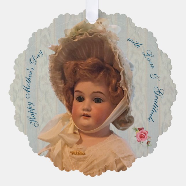 Antique Doll Ornament Gift Card (Front)