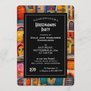 Antique Doors Housewarming Party Invitation