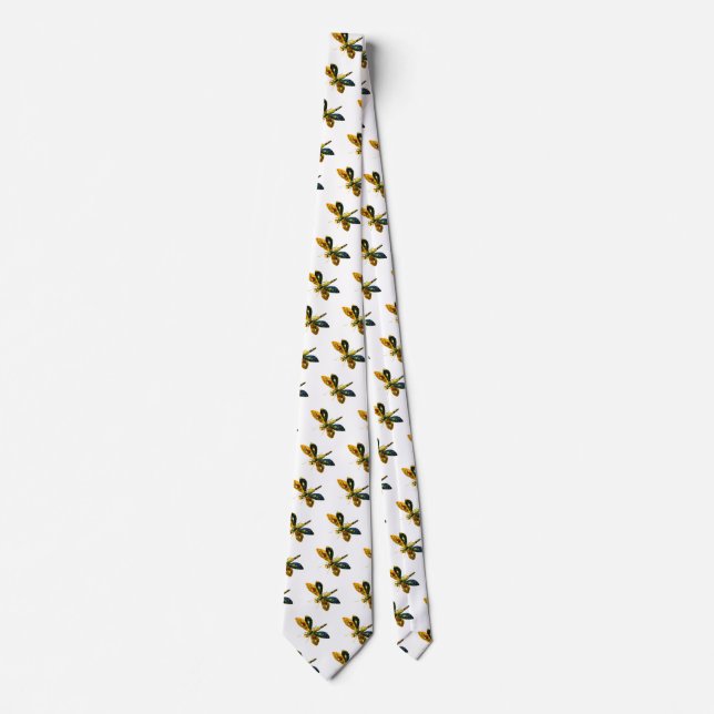 ANTIQUE DRAGONFLY JEWEL ,White Tie (Front)