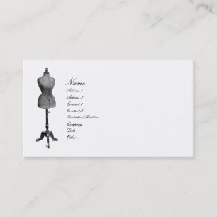 Antique Dress Form Business Card
