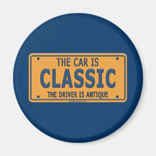 Antique Driver Classic Car Magnet