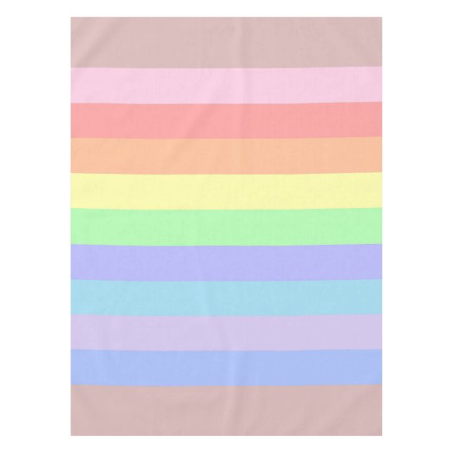 Antique Dusky Rose Pastel Tablecloth (Front)