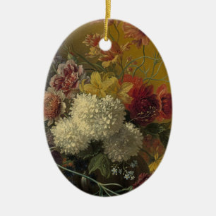 Antique Dutch Master Floral Georgius van Os 1820  Ceramic Tree Decoration