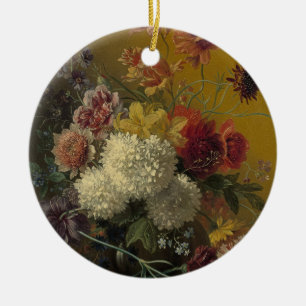 Antique Dutch Master Floral Georgius van Os 1820  Ceramic Tree Decoration