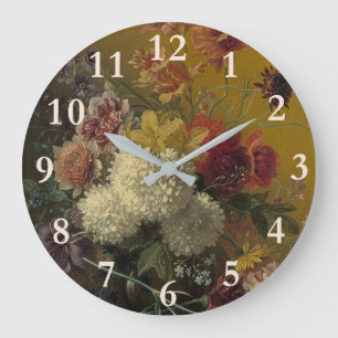 Antique Dutch Master Floral Georgius van Os 1820  Large Clock