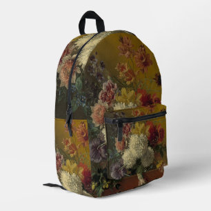 Antique Dutch Master Floral Georgius van Os 1820 Printed Backpack
