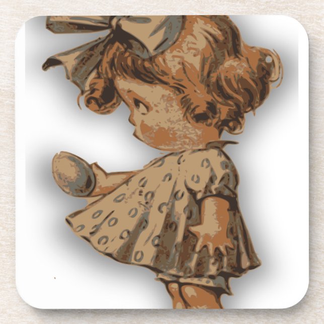 antique easter egg coaster (Front)