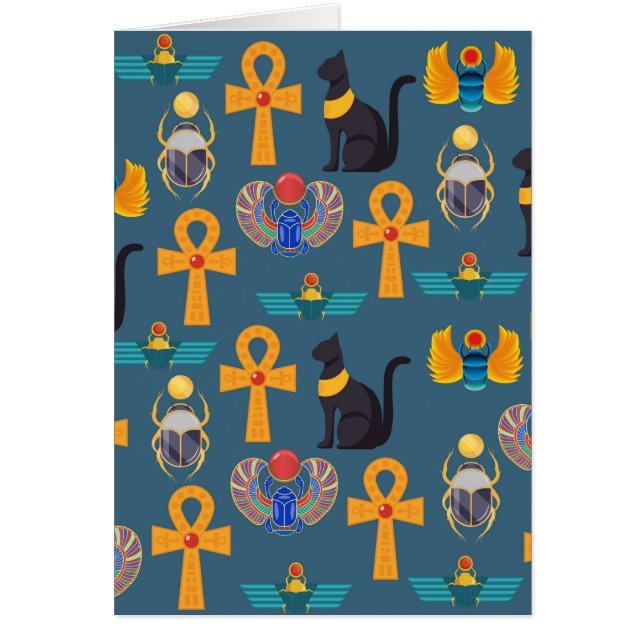 Antique Egypt Pattern, Hieroglyphics digital paper (Front)