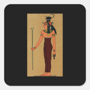 Antique Egyptian Goddess Serqet Square Sticker