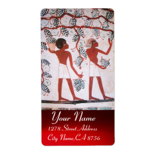 ANTIQUE EGYPTIAN VINEYARD WINE GRAPE HARVEST