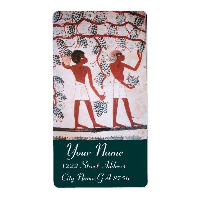 ANTIQUE EGYPTIAN VINEYARD WINE GRAPE HARVEST (Front)