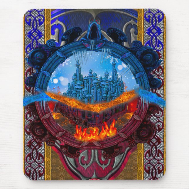 Antique Enchanted Fantasy Fairytale Book I Mouse Mat (Front)