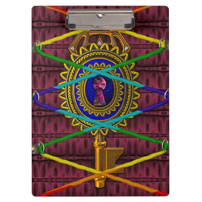 Antique Enchanted Fantasy Fairytale Book II Clipboard (Front)