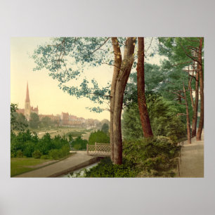 Antique England, Bournemouth Gardens Poster
