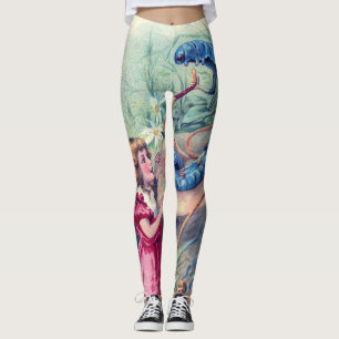 Antique Ephemera 3 Leggings