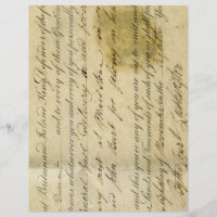 Antique Ephemera Scrapbook Paper