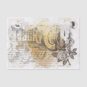 Antique Ephemera Tissue Paper