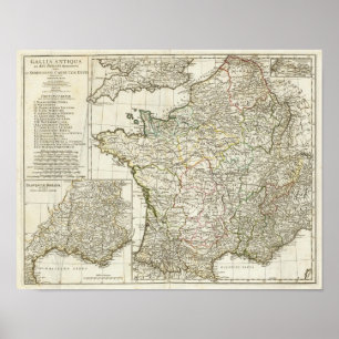 Antique European Map Poster