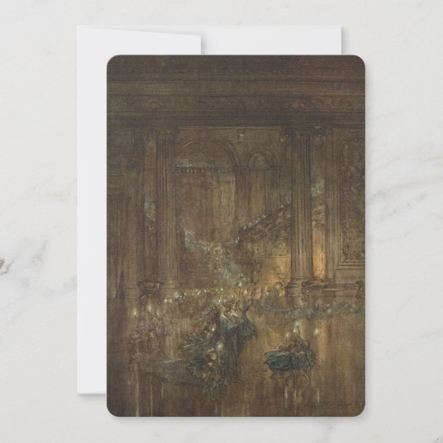 Antique Fairy Ball Invitation (Front)