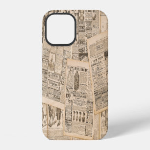 Antique Fashion: Newspaper Advertising Pages iPhone 12 Case