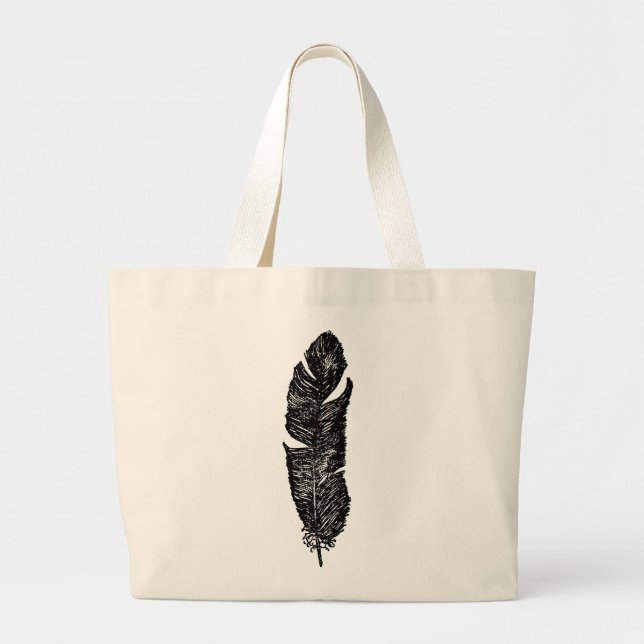 Antique Feather on Tote Bag (Front)