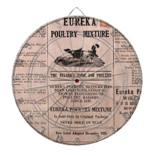 Antique Feed Canister Dartboard