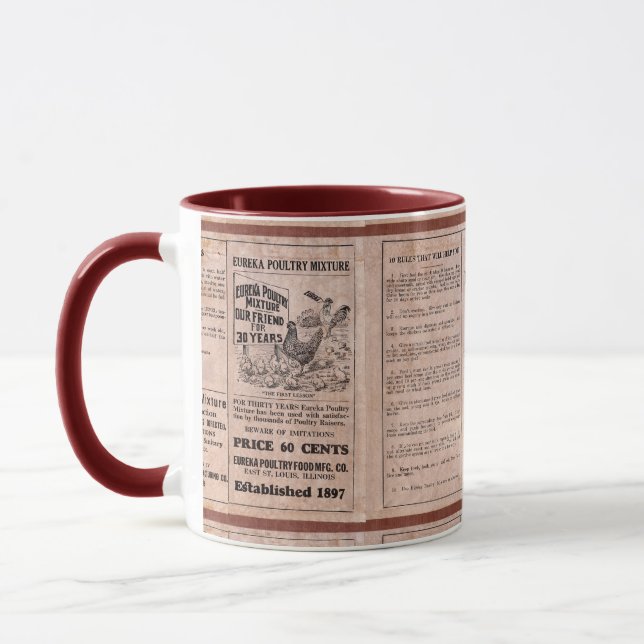 Antique Feed Canister Mug (Left)
