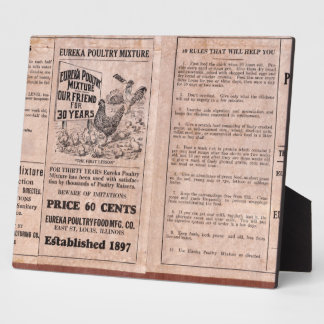 Antique Feed Canister Plaque