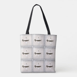 Antique Fighter Aeroplane Tote Bag