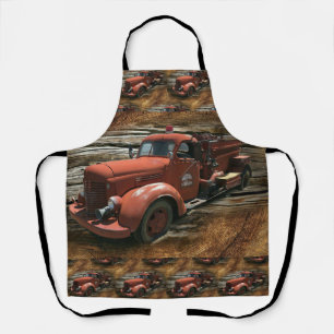 Antique Fire Truck Vintage Fire Truck Apron