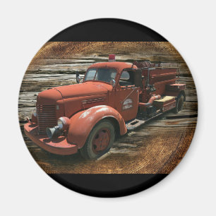 Antique Fire Truck Vintage Fire Truck Magnet