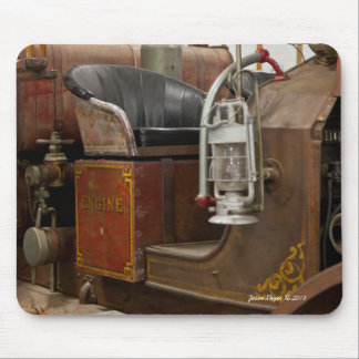 Antique Firetruck Mouse Mat