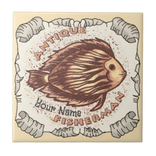 Antique Fisherman Tile