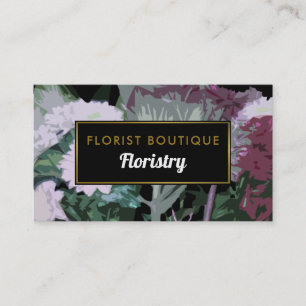 Antique Floral Design, Floristry Business Card