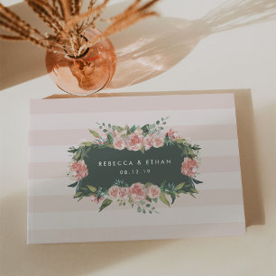 Antique Floral Frame   Wedding Guest Book